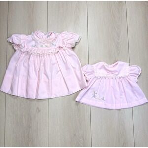VTG Baby Togs Creation Pink Lace Embroidered Baby Dresses Lot 2 Philippines